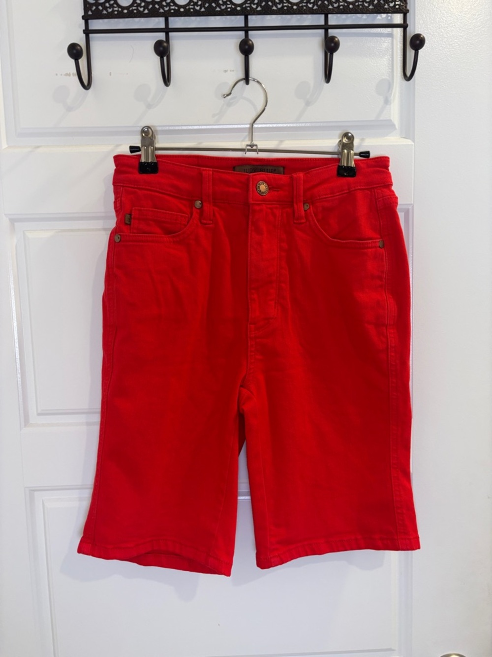 Judy Blue Bold Red Bermuda Shorts